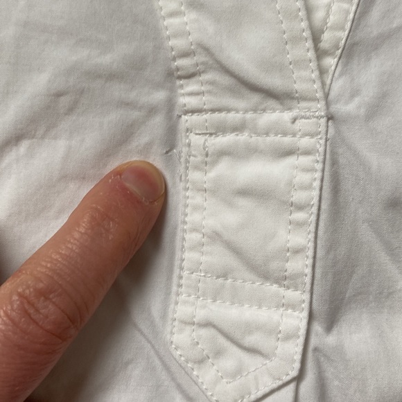 White poplin long sleeve everlane shirt - Picture 4 of 4